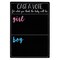 Juvale Baby Shower Decorations Gender Reveal Voting Board & Boy or Girl Guessing Board - Black Chalkboard 12 x 17 in - Baby Shower Game with 144 Pink & Blue Heart Voting Stickers